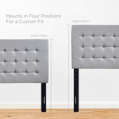 Modway Outlet Tinble Upholstered Fabric Queen Headboard by Modway  Bedroom Furniture Sky Gray - MOD-5210-GRY