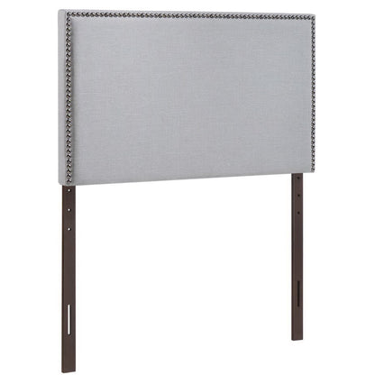 Modway - Region Nailhead Upholstered Twin Headboard by Modway  Bedroom Headboards Gray - MOD-5218-GRY