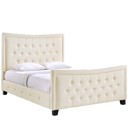 Modway Outlet Claire Queen Bed by Modway  Bedroom Furniture Ivory - MOD-5225-IVO-SET