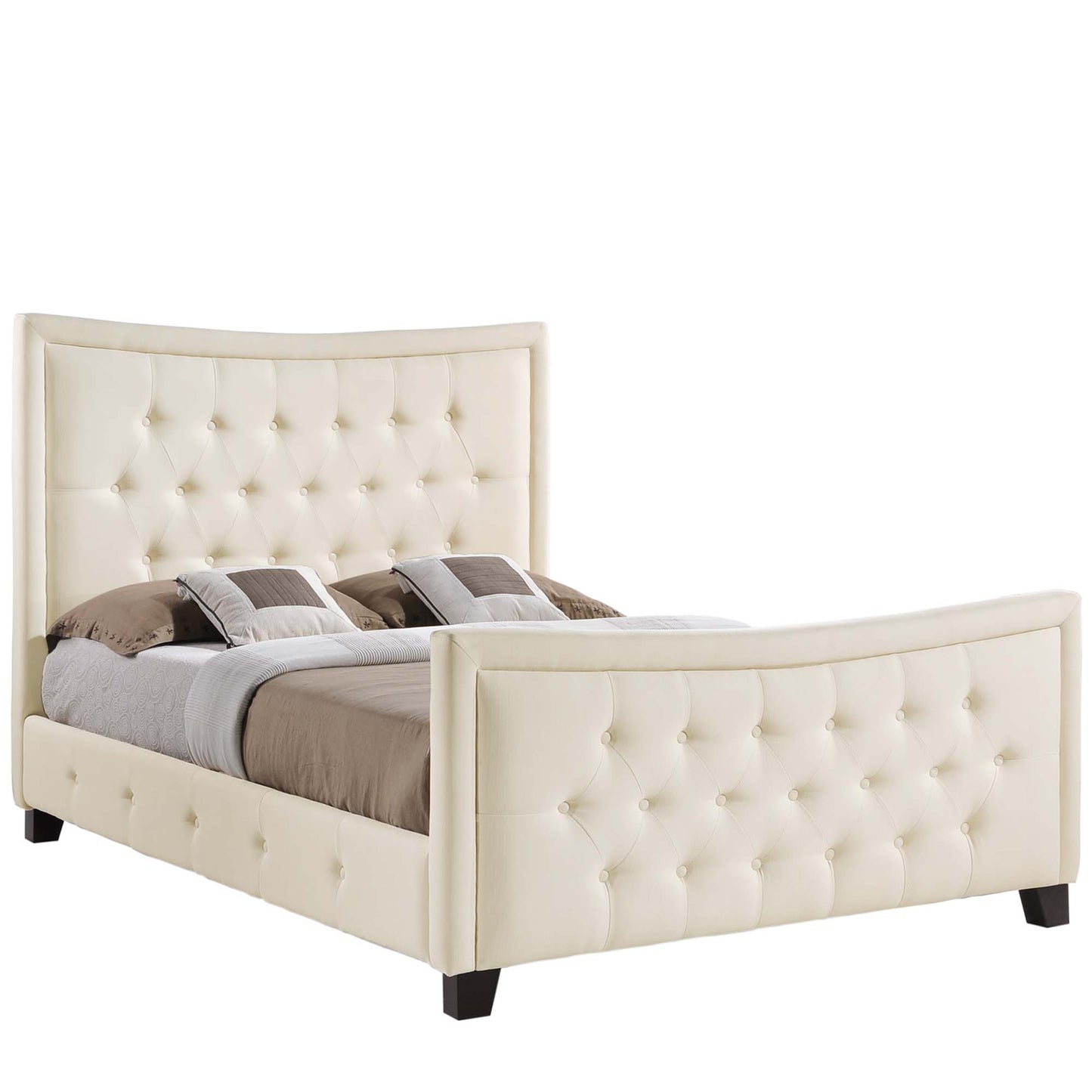 Modway Outlet Claire Queen Bed by Modway  Bedroom Furniture Ivory - MOD-5225-IVO-SET