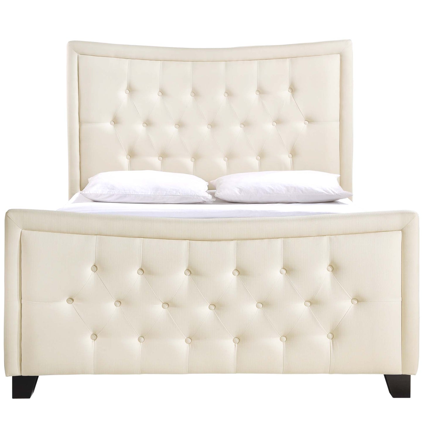 Modway Outlet Claire Queen Bed by Modway  Bedroom Furniture Ivory - MOD-5225-IVO-SET