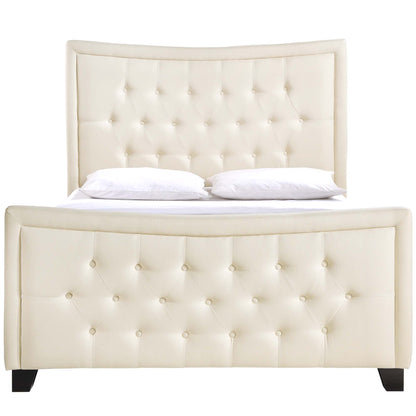 Modway Outlet Claire Queen Bed by Modway  Bedroom Furniture Ivory - MOD-5225-IVO-SET