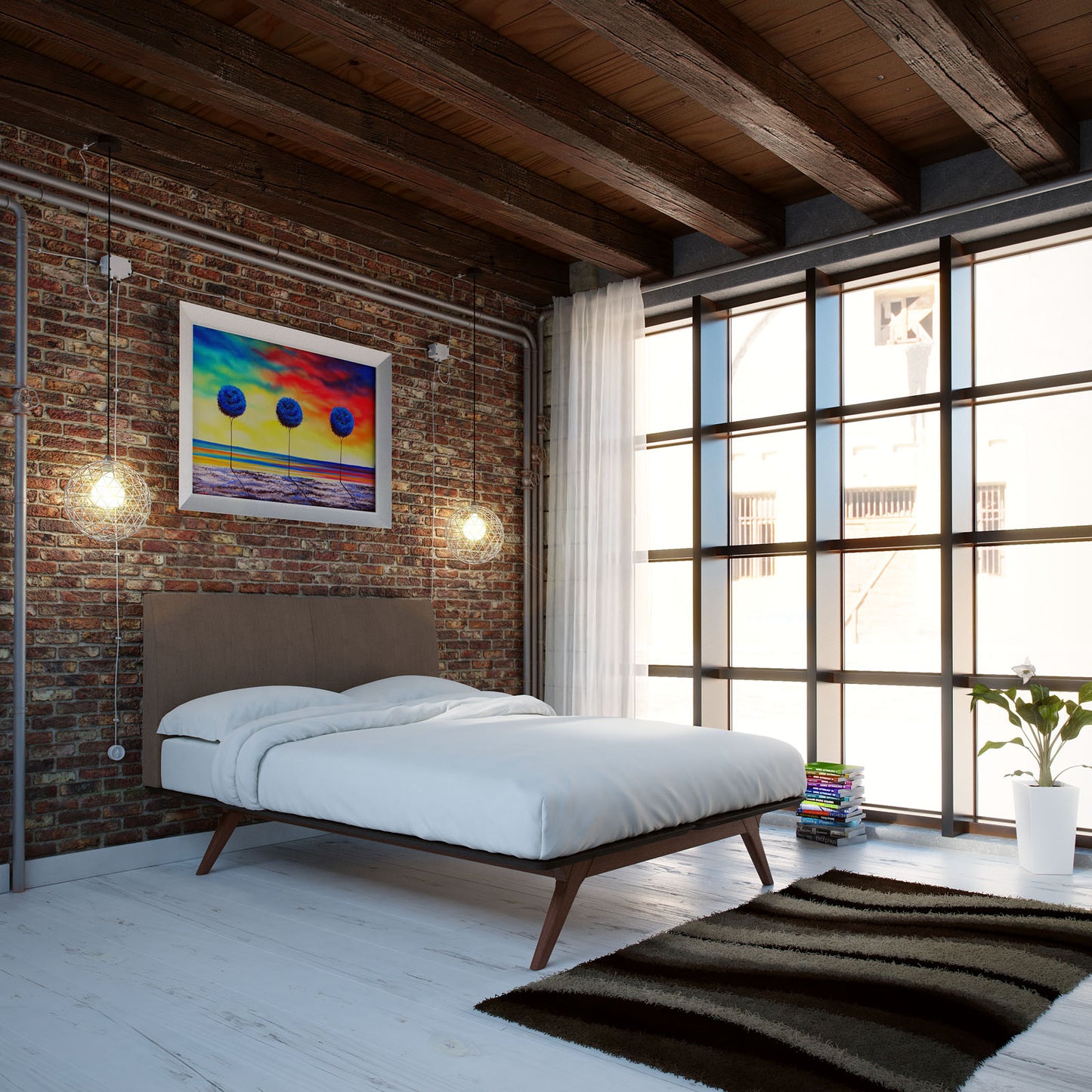 Modway Outlet Tracy Queen Bed by Modway  Bedroom Furniture Cappuccino Brown - MOD-5238-CAP-BRN