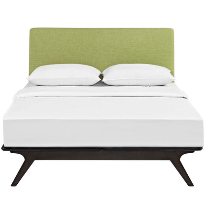 Modway Outlet Tracy Queen Bed by Modway  Bedroom Furniture Cappuccino Green - MOD-5238-CAP-GRN