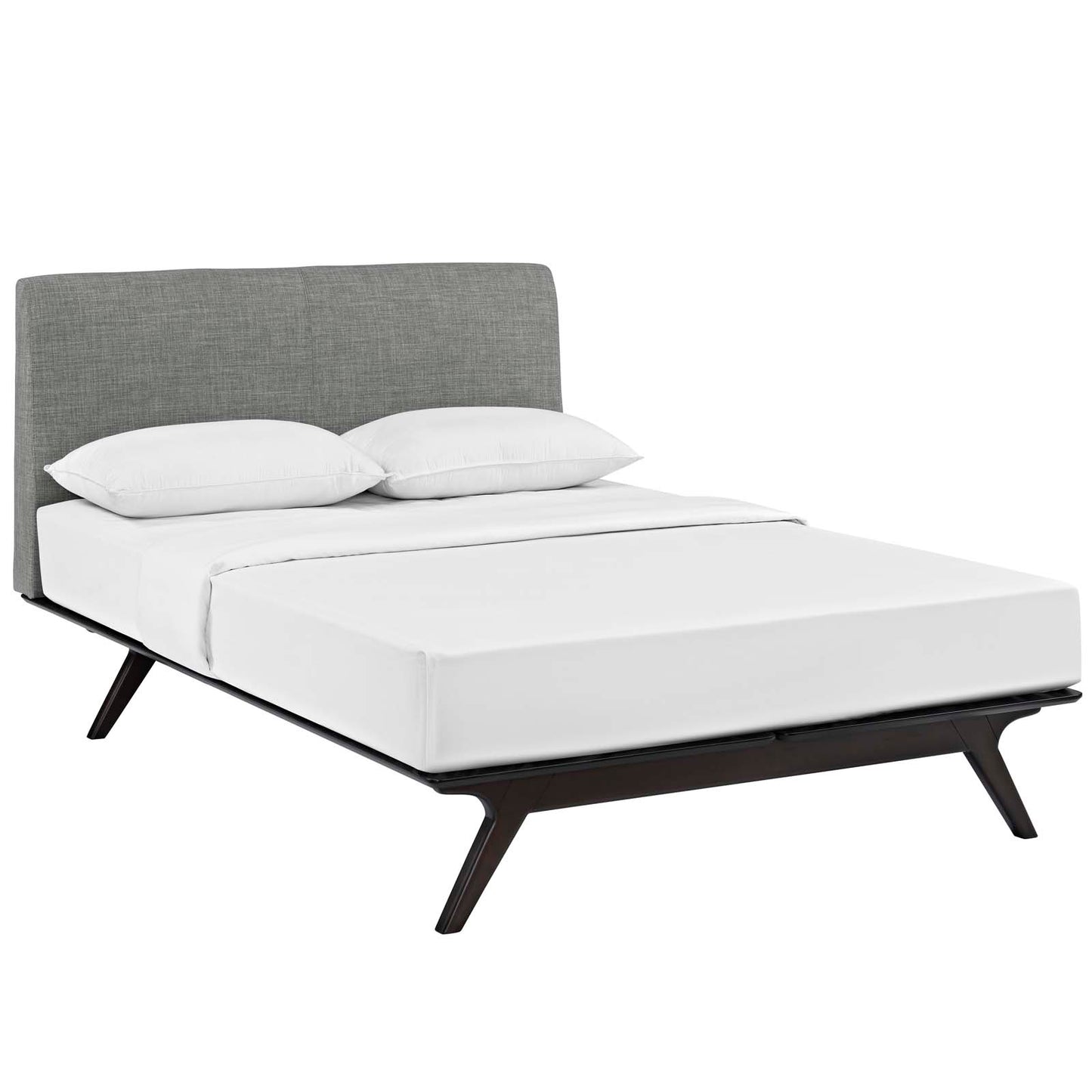 Modway Outlet Tracy Queen Bed by Modway  Bedroom Furniture Cappuccino Gray - MOD-5238-CAP-GRY