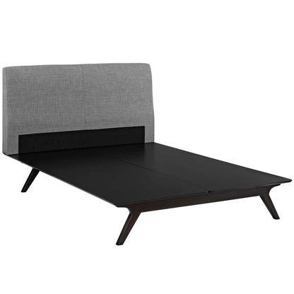 Modway Outlet Tracy Queen Bed by Modway  Bedroom Furniture Cappuccino Gray - MOD-5238-CAP-GRY