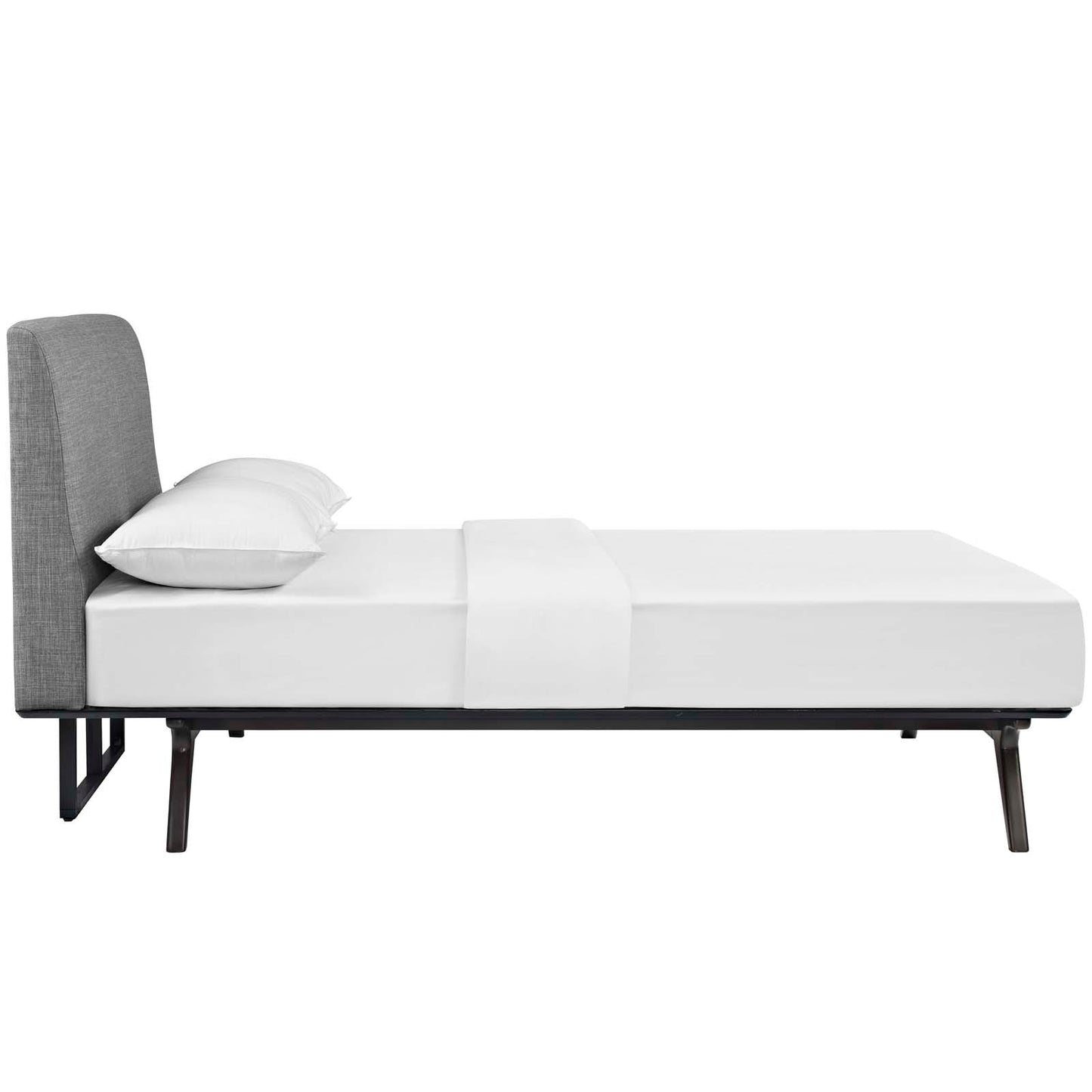 Modway Outlet Tracy Queen Bed by Modway  Bedroom Furniture Cappuccino Gray - MOD-5238-CAP-GRY