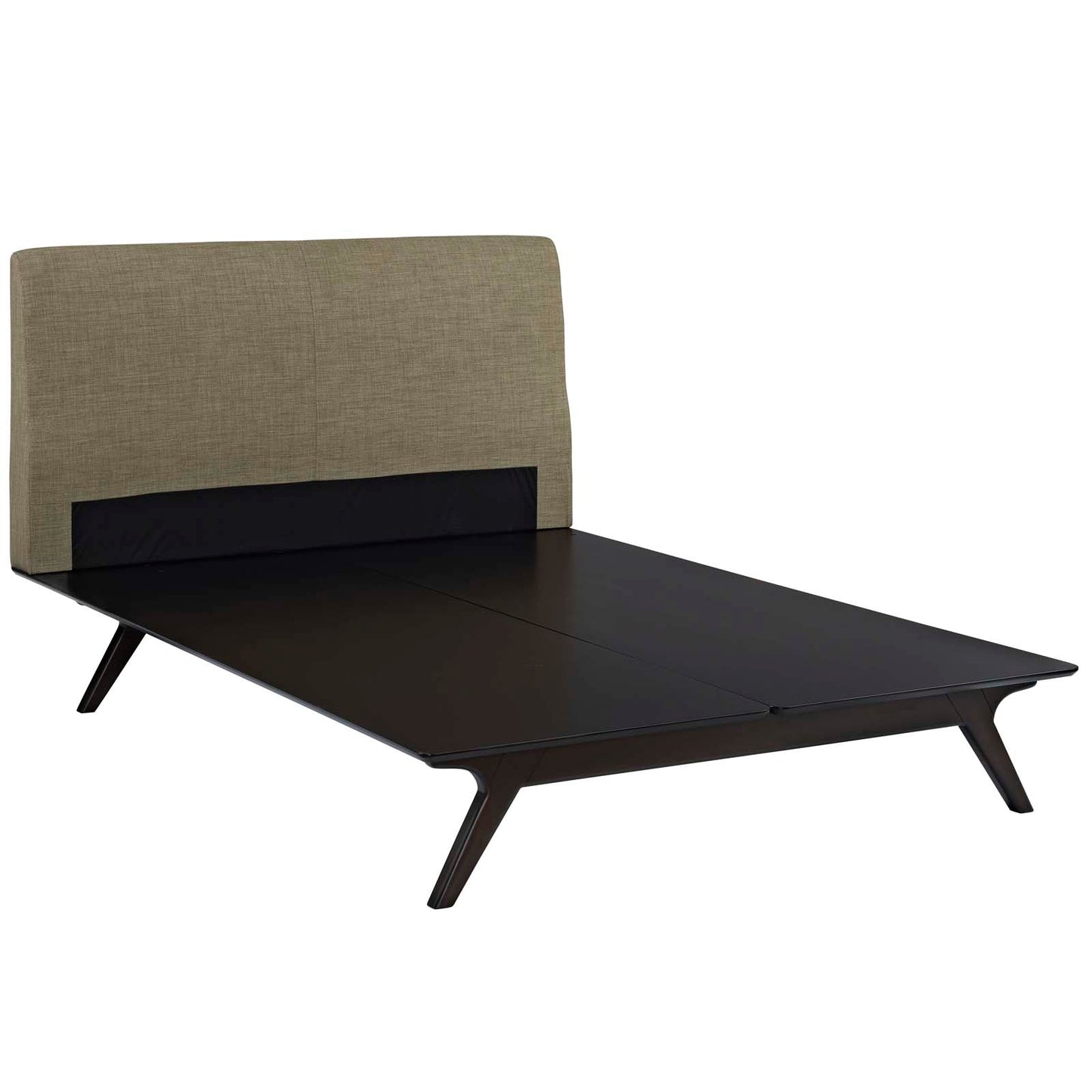 Modway Outlet Tracy Queen Bed by Modway  Bedroom Furniture Cappuccino Latte - MOD-5238-CAP-LAT