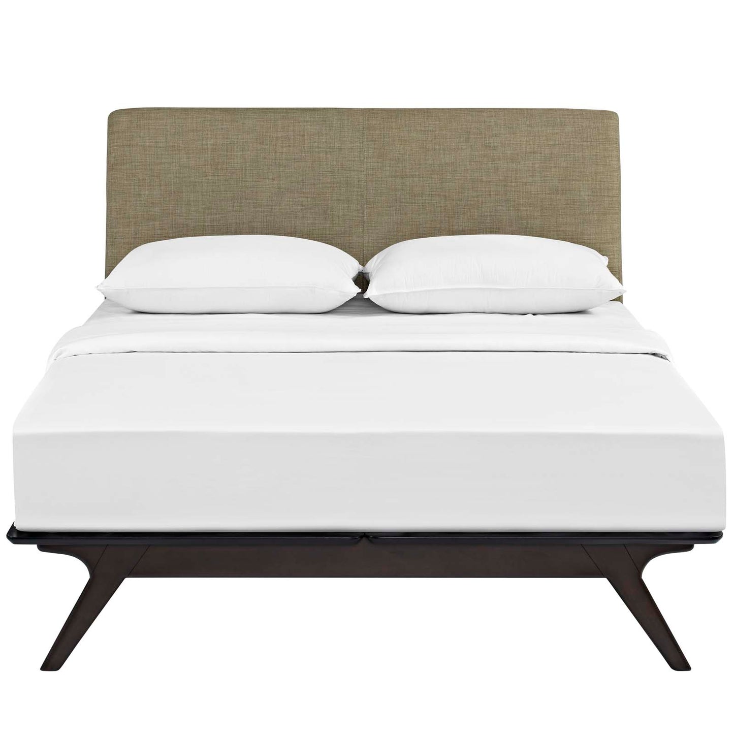 Modway Outlet Tracy Queen Bed by Modway  Bedroom Furniture Cappuccino Latte - MOD-5238-CAP-LAT
