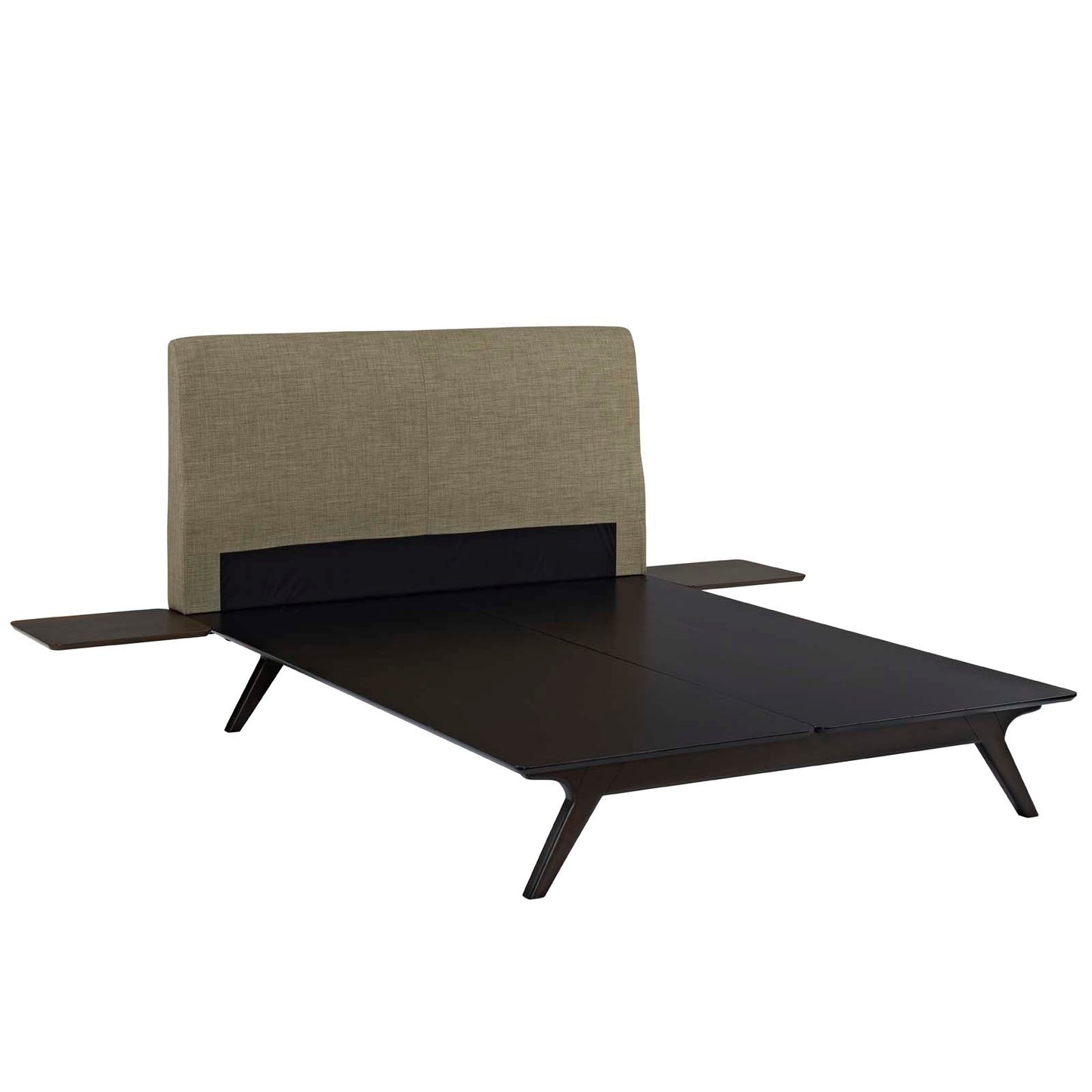 Modway Outlet Tracy 3 Piece Queen Bedroom Set by Modway  Bedroom Furniture Cappuccino Latte - MOD-5257-CAP-LAT-SET