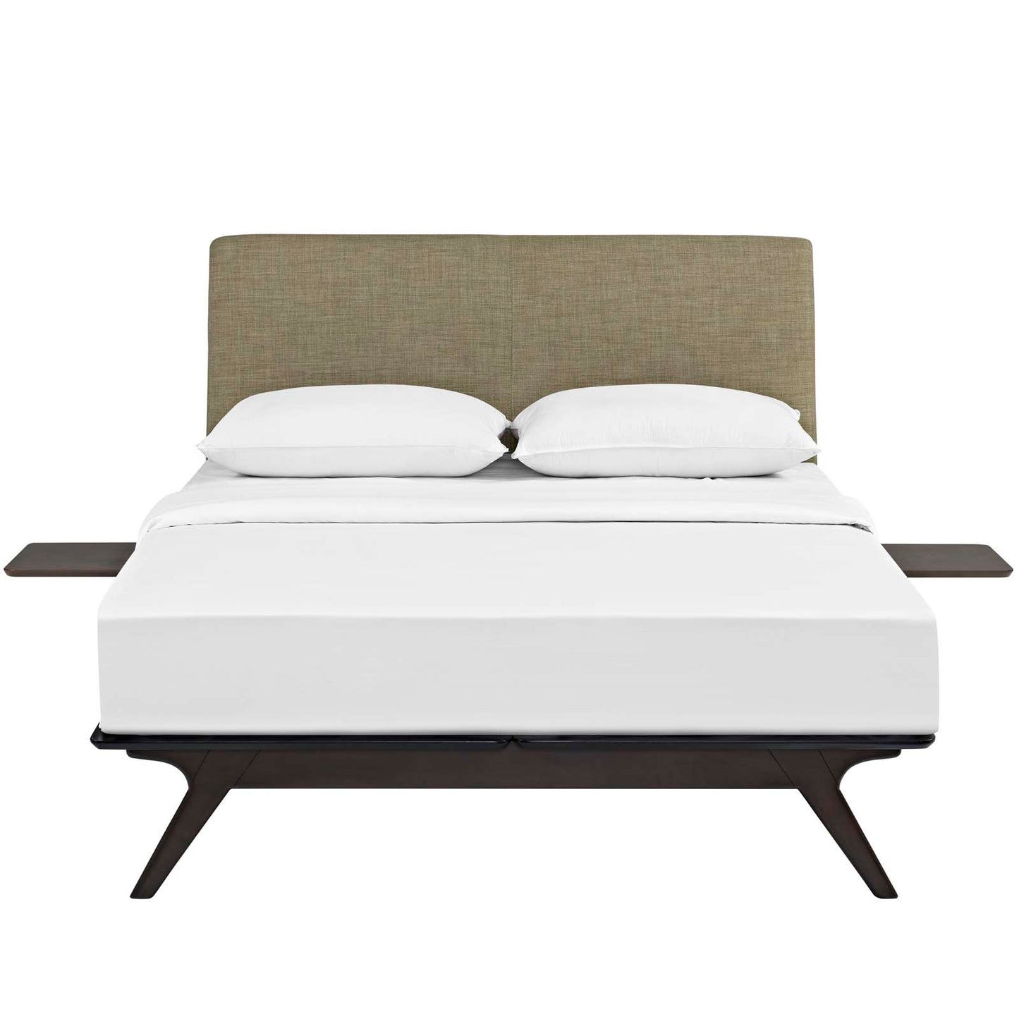 Modway Outlet Tracy 3 Piece Queen Bedroom Set by Modway  Bedroom Furniture Cappuccino Latte - MOD-5257-CAP-LAT-SET