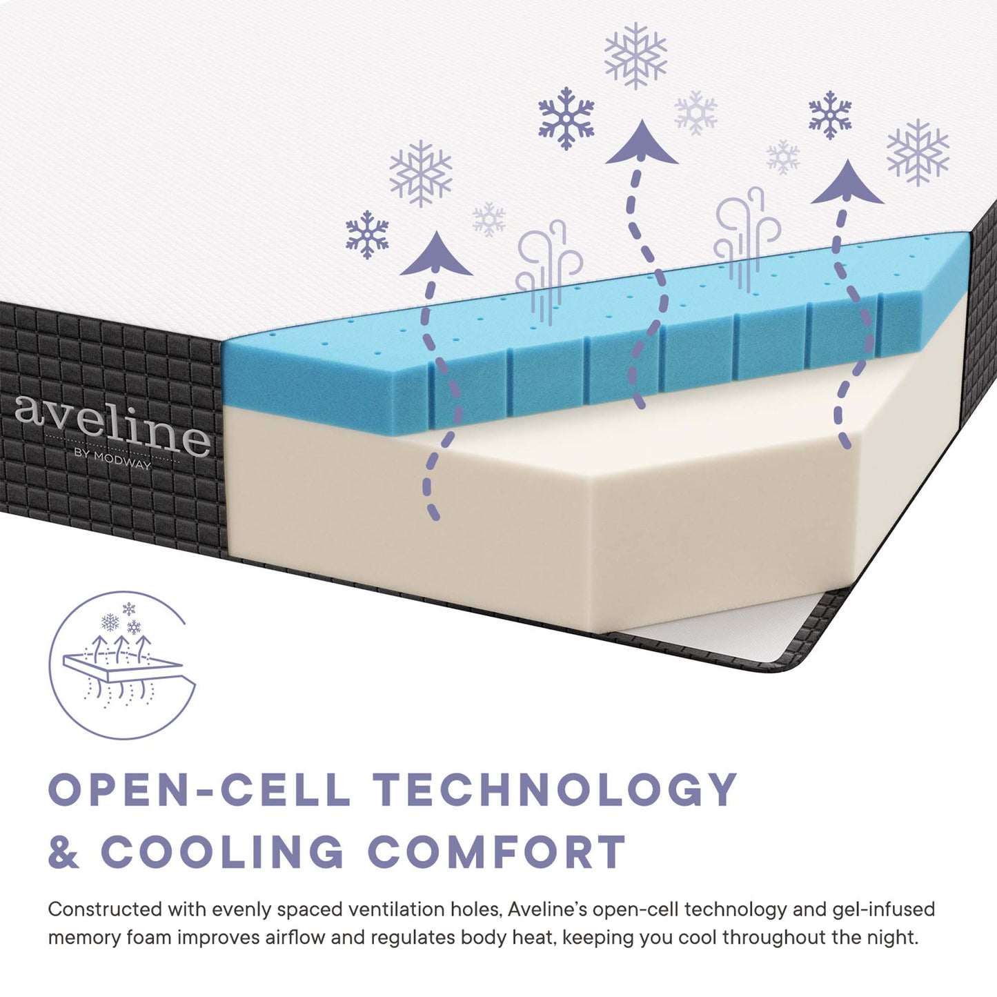 Modway - Aveline 10" Queen Mattress by Modway  Mattresses Twin White - MOD-5338-WHI