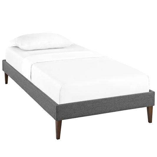 Modway - Sharon Fabric Twin Bed Frame with Squared Tapered Legs by Modway  Bedroom Beds Gray - MOD-5348-GRY