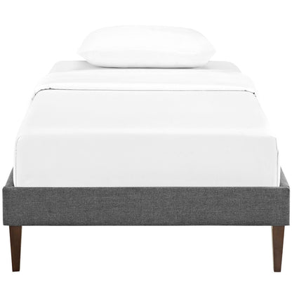 Modway - Sharon Fabric Twin Bed Frame with Squared Tapered Legs by Modway  Bedroom Beds Gray - MOD-5348-GRY
