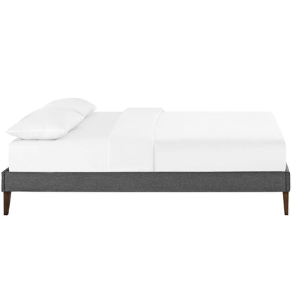 Modway Outlet Sharon Fabric Full Bed Frame with Squared Tapered Legs by Modway  Bedroom Furniture Gray - MOD-5350-GRY