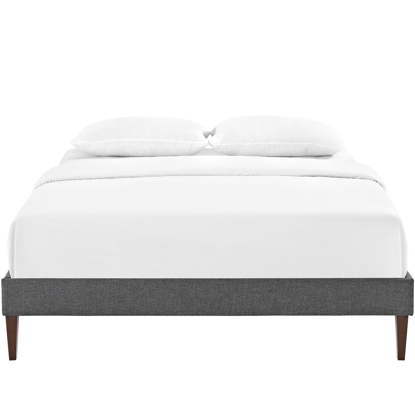 Modway Outlet Sharon Fabric Full Bed Frame with Squared Tapered Legs by Modway  Bedroom Furniture Gray - MOD-5350-GRY