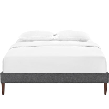 Modway Outlet Sharon Fabric Full Bed Frame with Squared Tapered Legs by Modway  Bedroom Furniture Gray - MOD-5350-GRY