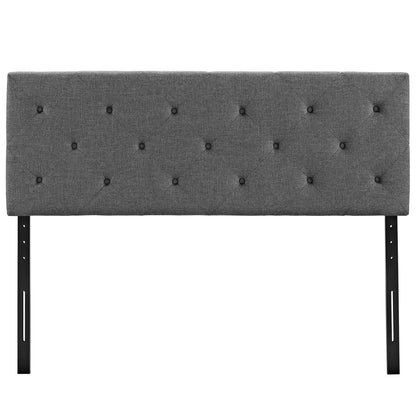 Modway Outlet Terisa Upholstered Fabric King Headboard by Modway  Bedroom Furniture Gray - MOD-5372-GRY