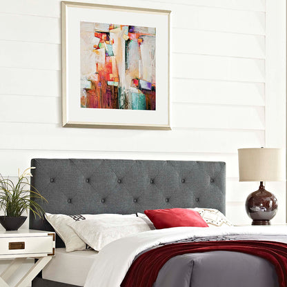 Modway Outlet Terisa Upholstered Fabric King Headboard by Modway  Bedroom Furniture Gray - MOD-5372-GRY