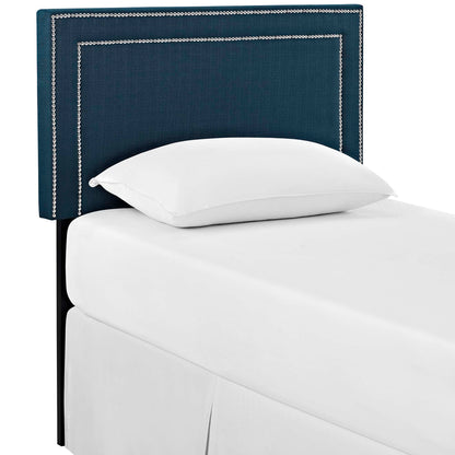 Modway - Jessamine Upholstered Fabric Twin Headboard by Modway  Bedroom Headboards Blue - MOD-5374-AZU