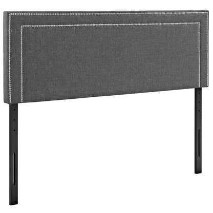 Modway Outlet Jessamine Upholstered Fabric Queen Headboard by Modway  Bedroom Furniture Gray - MOD-5378-GRY