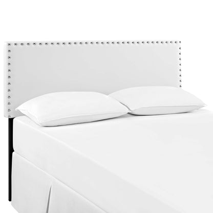 Modway Outlet Phoebe Upholstered Vinyl King Headboard by Modway  Bedroom Furniture White - MOD-5387-WHI