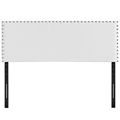Modway Outlet Phoebe Upholstered Vinyl King Headboard by Modway  Bedroom Furniture White - MOD-5387-WHI