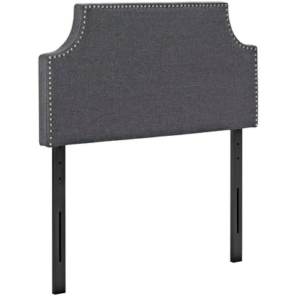 Modway - Laura Upholstered Fabric Twin Headboard by Modway  Bedroom Headboards Gray - MOD-5390-GRY