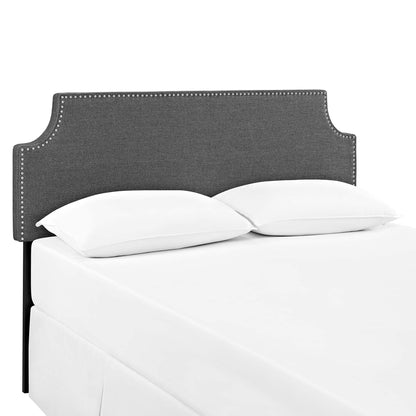 Modway Outlet Laura Upholstered Fabric King Headboard by Modway  Bedroom Furniture Gray - MOD-5396-GRY