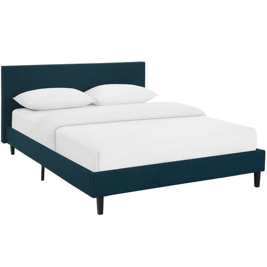 Modway Outlet Anya Fabric Full Bed by Modway  Bedroom Furniture Azure - MOD-5418-AZU