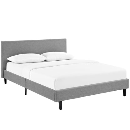Modway - Anya Fabric Queen Bed by Modway  Bedroom Beds Gray - MOD-5420-LGR