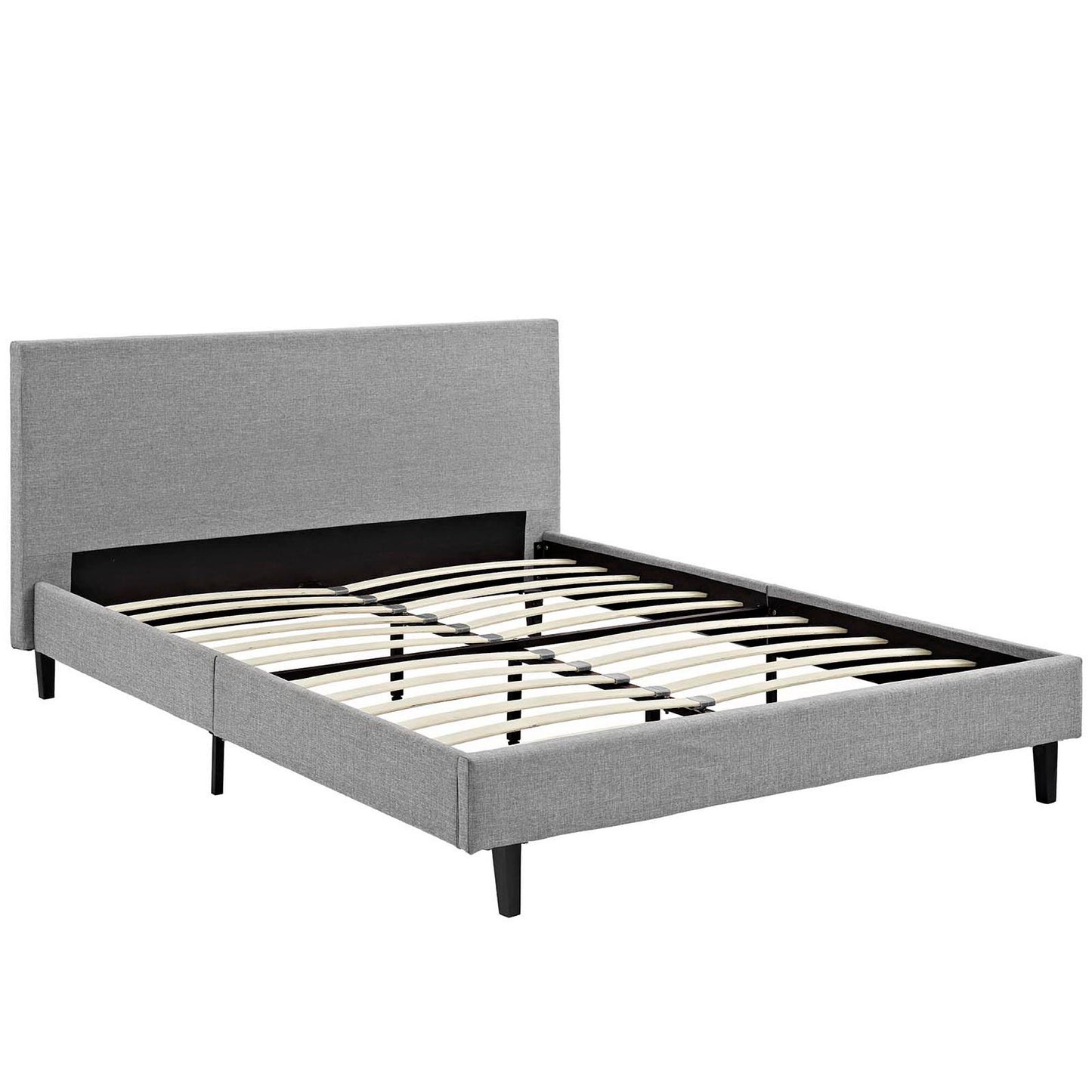 Modway - Anya Fabric Queen Bed by Modway  Bedroom Beds Gray - MOD-5420-LGR