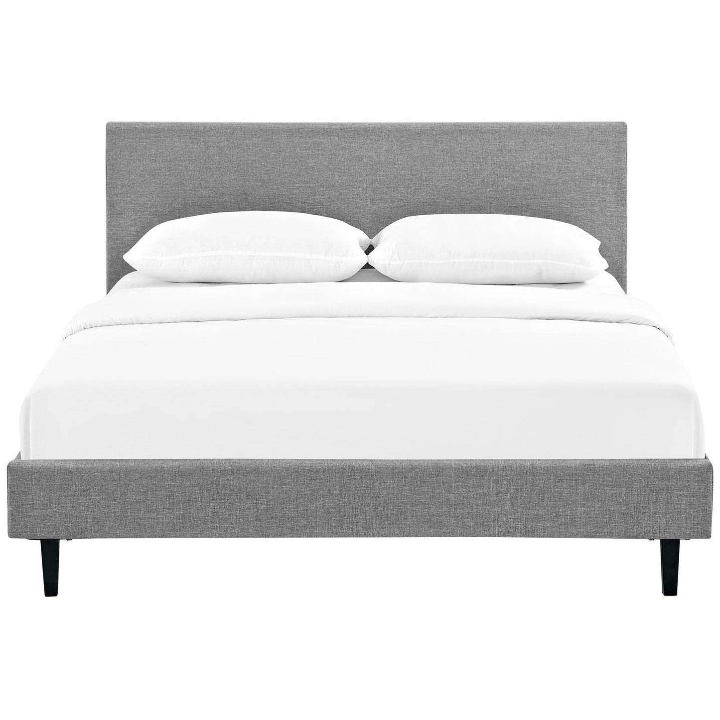 Modway - Anya Fabric Queen Bed by Modway  Bedroom Beds Gray - MOD-5420-LGR