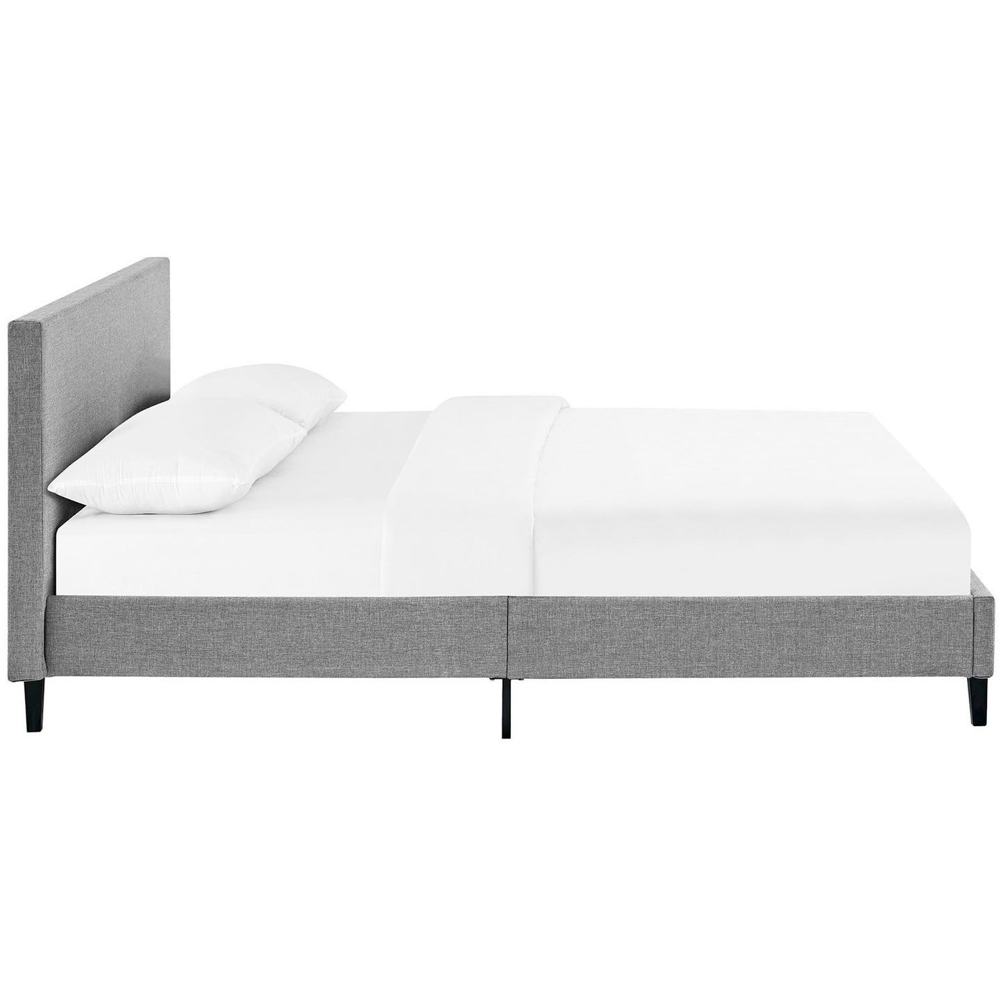 Modway - Anya Fabric Queen Bed by Modway  Bedroom Beds Gray - MOD-5420-LGR