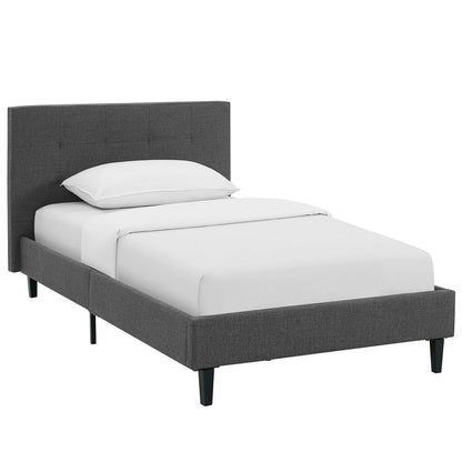 Modway Outlet Linnea Twin Bed by Modway  Bedroom Furniture Gray - MOD-5422-GRY