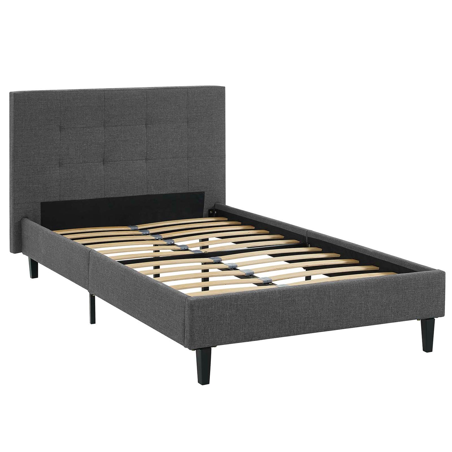 Modway Outlet Linnea Twin Bed by Modway  Bedroom Furniture Gray - MOD-5422-GRY