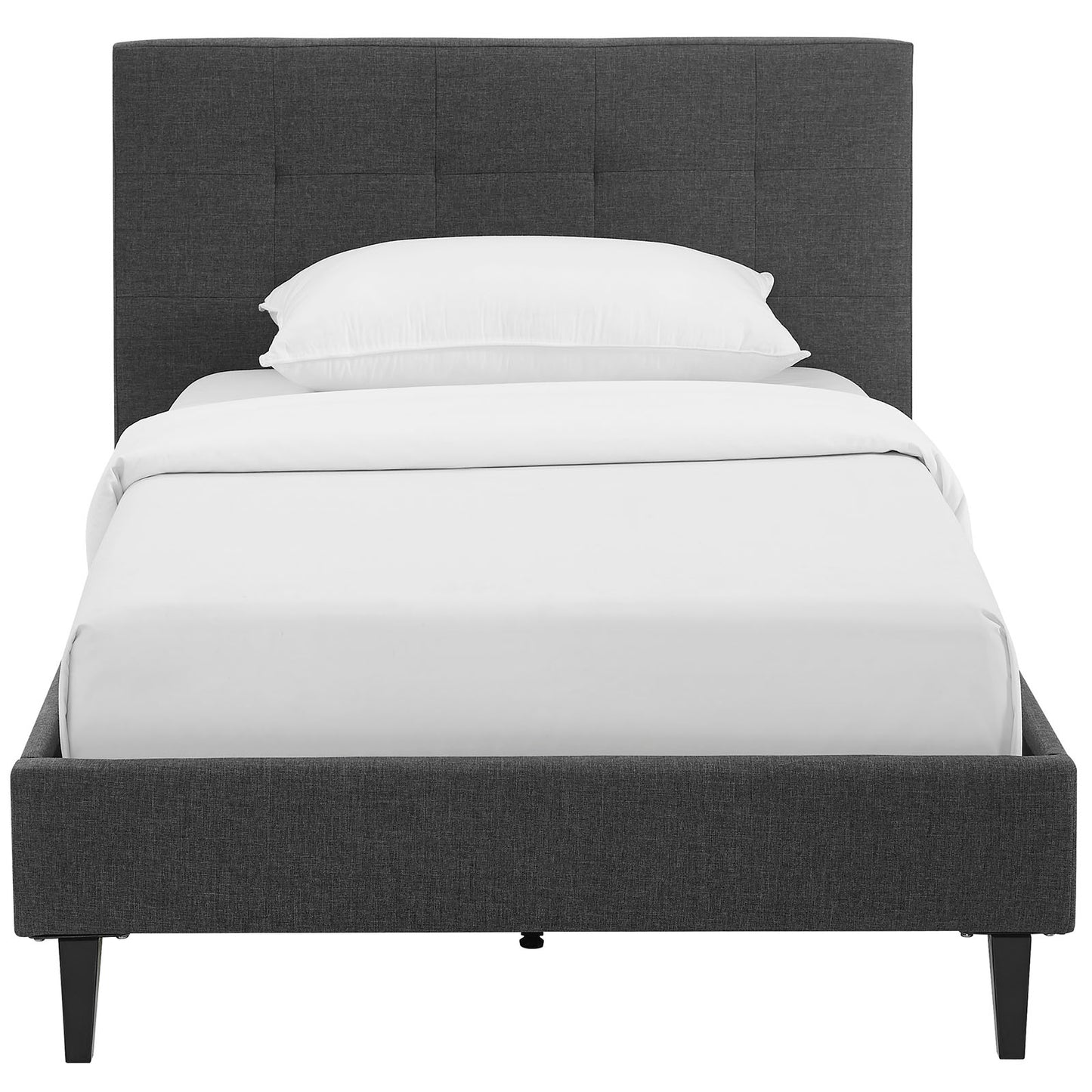 Modway Outlet Linnea Twin Bed by Modway  Bedroom Furniture Gray - MOD-5422-GRY