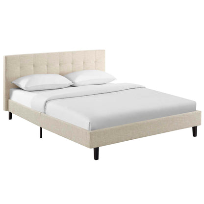 Modway Outlet Linnea Full Bed by Modway  Bedroom Furniture Beige - MOD-5424-BEI