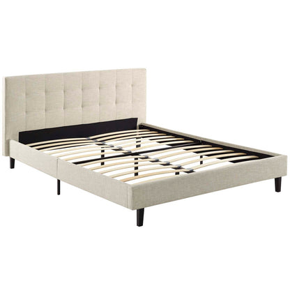 Modway Outlet Linnea Full Bed by Modway  Bedroom Furniture Beige - MOD-5424-BEI
