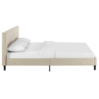 Modway Outlet Linnea Full Bed by Modway  Bedroom Furniture Beige - MOD-5424-BEI