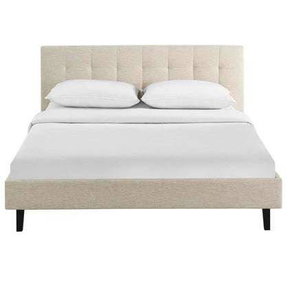 Modway Outlet Linnea Full Bed by Modway  Bedroom Furniture Beige - MOD-5424-BEI