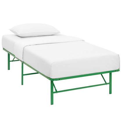 Modway Outlet Horizon Stainless Steel Twin Bed Frame by Modway  Bedroom Furniture Green - MOD-5427-GRN