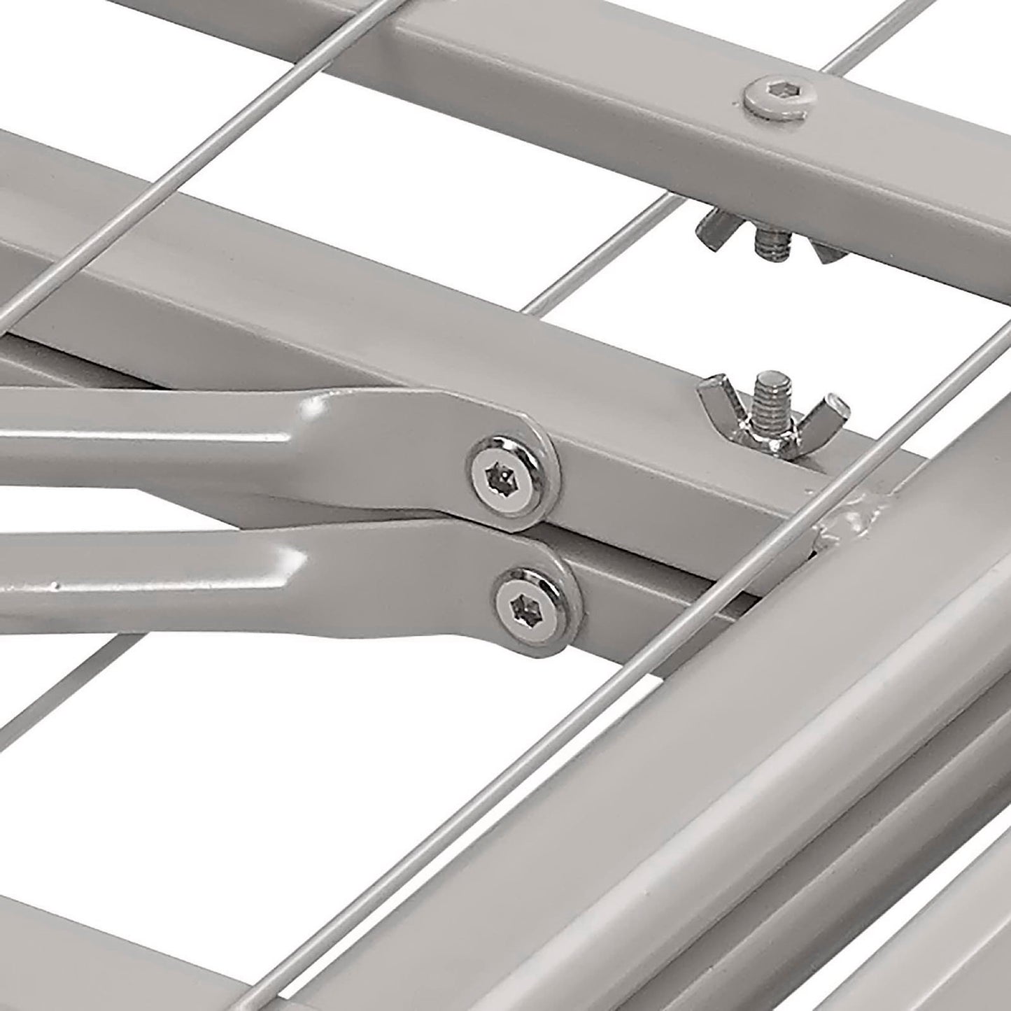 Modway Outlet Horizon Stainless Steel Twin Bed Frame by Modway  Bedroom Furniture Gray - MOD-5427-GRY