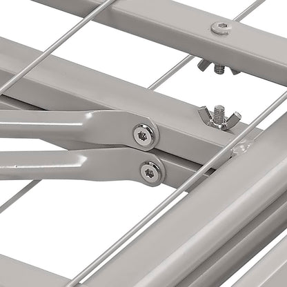 Modway Outlet Horizon Stainless Steel Twin Bed Frame by Modway  Bedroom Furniture Gray - MOD-5427-GRY