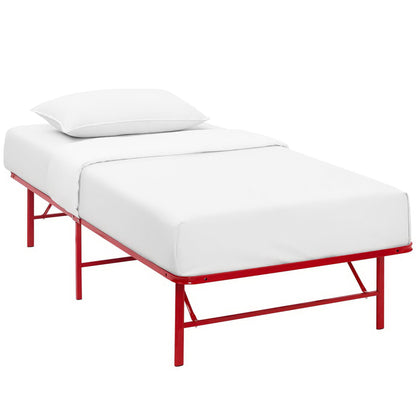 Modway Outlet Horizon Stainless Steel Twin Bed Frame by Modway  Bedroom Furniture Red - MOD-5427-RED