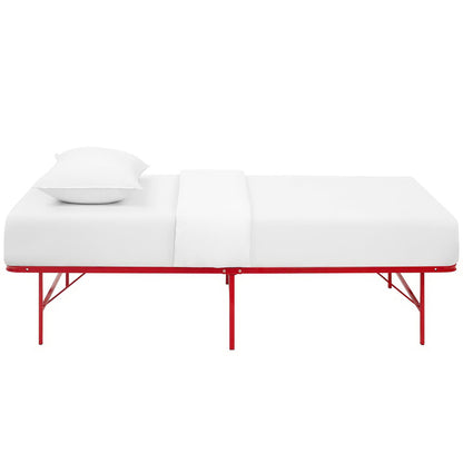 Modway Outlet Horizon Stainless Steel Twin Bed Frame by Modway  Bedroom Furniture Red - MOD-5427-RED