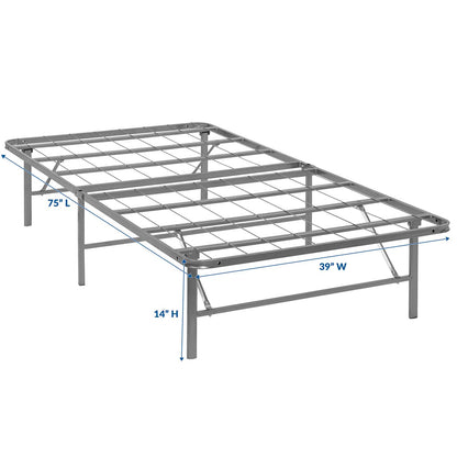Modway Outlet Horizon Stainless Steel Twin Bed Frame by Modway  Bedroom Furniture Silver - MOD-5427-SLV