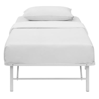 Modway Outlet Horizon Stainless Steel Twin Bed Frame by Modway  Bedroom Furniture White - MOD-5427-WHI