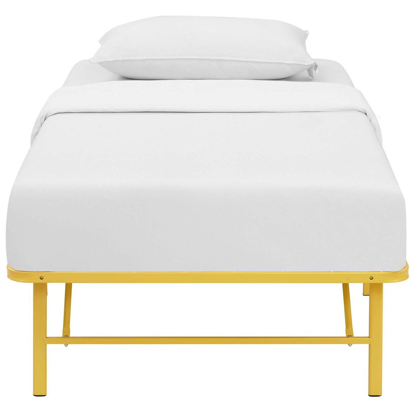 Modway Outlet Horizon Stainless Steel Twin Bed Frame by Modway  Bedroom Furniture Yellow - MOD-5427-YLW