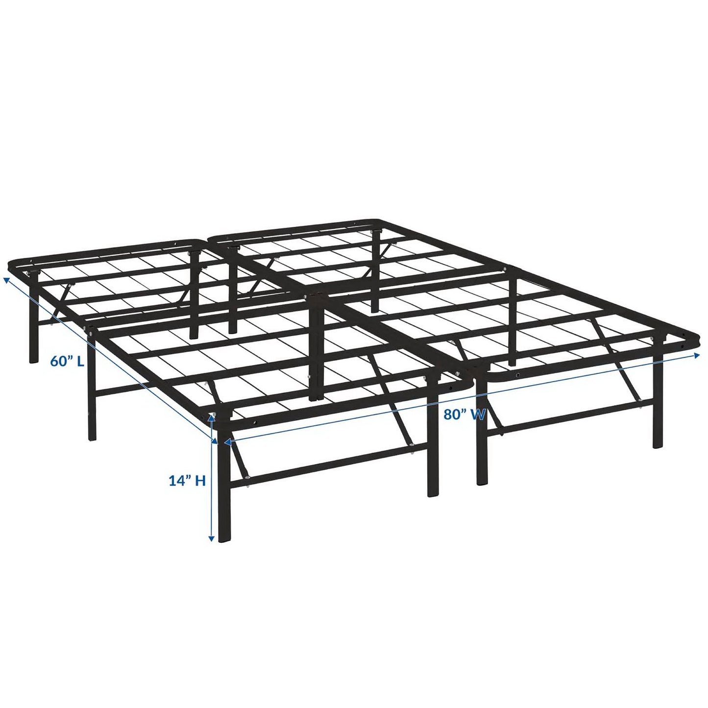 Modway Outlet Horizon Stainless Steel Queen Bed Frame by Modway  Bedroom Furniture Brown - MOD-5429-BRN